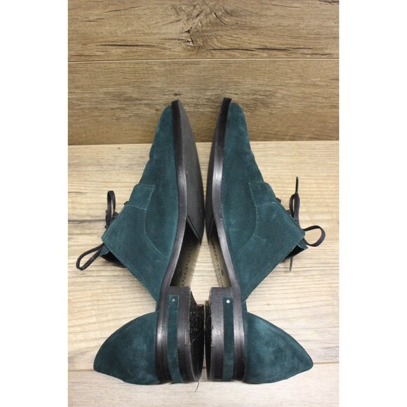 Freda Salvador women's suede leather pointed D'Orsay studded Oxford shoes - Picture 6 of 15